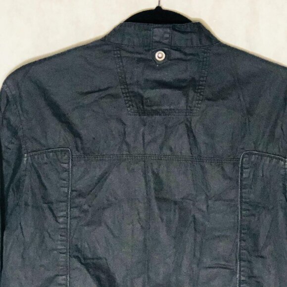 Black Jack jacket black zip up with pockets size small length 23" bust 16" READ - Picture 7 of 10